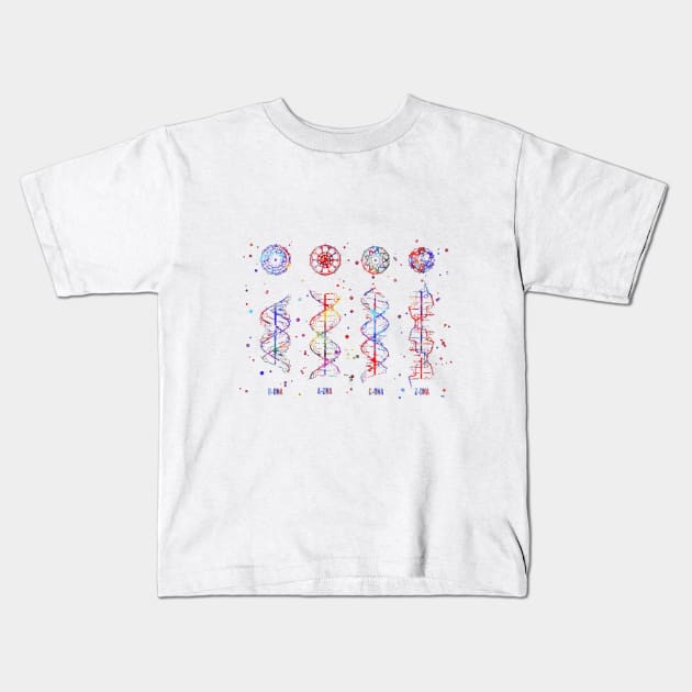 B-A-C-Z DNA Kids T-Shirt by RosaliArt